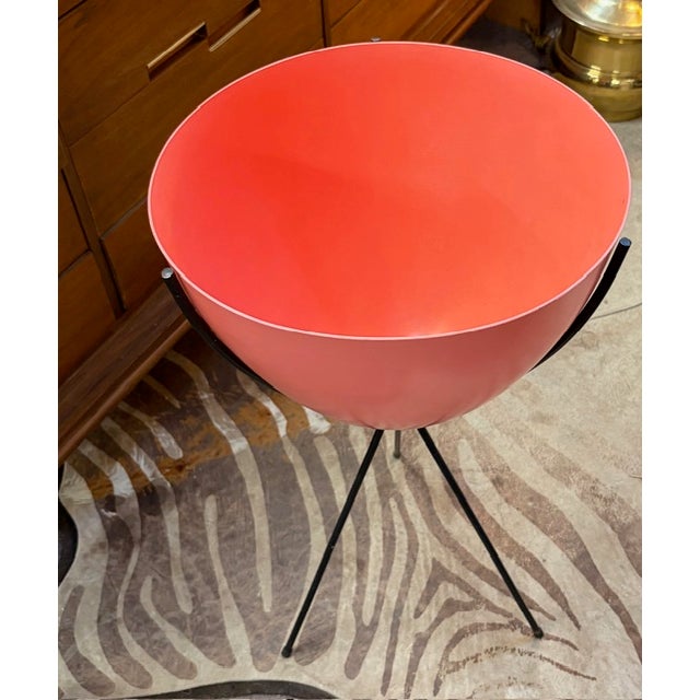 Mid-Century Modern Mid Century Tri Pod Plant Stand, Planter For Sale - Image 3 of 5