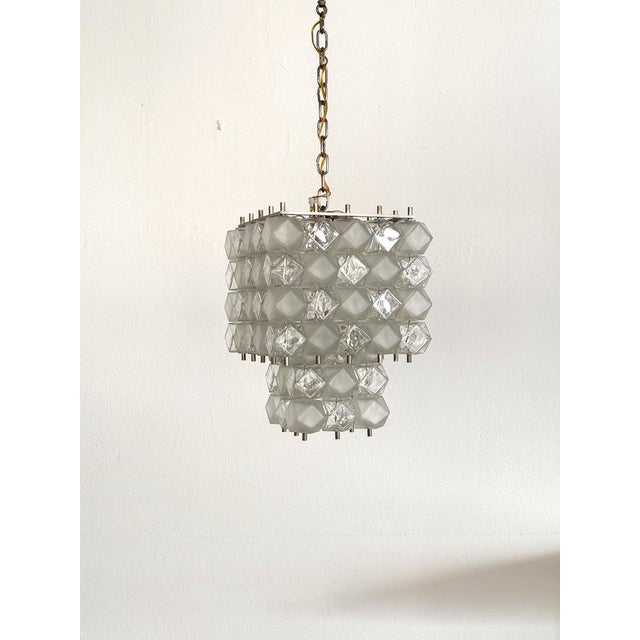 Mid-Century Modern Italian Murano Glass Geometric Pendant by Interlux, 1960s For Sale - Image 13 of 17