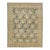 Antique Mahal Rug With Muted Ochre and Indigo Blue Floral Medallions For Sale