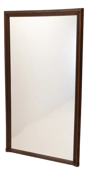 Antique Oak Framed Mirror, 1900