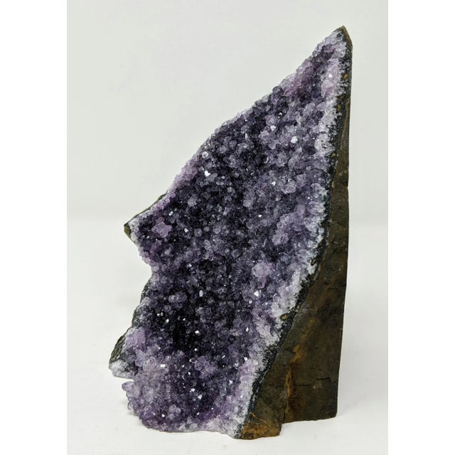 Organic Modern Boho Large Frosted Amethyst Gemstone Specimen For Sale - Image 4 of 9