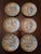 Antique Chinese Porcelain Mandarin Rose Canton Set Plates For Sale - Image 4 of 8