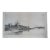 Antique 19th Century Coastal Fishing Village Tugboat Sailboat Etching 29" For Sale
