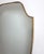 Metal Vintage Italian Wall Mirror with Brass Frame in the style of Gio Ponti, 1960s For Sale - Image 7 of 12