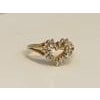 Heart Shape Gold & Diamond Cocktail 14 Karat Gold Ring For Sale - Image 16 of 18