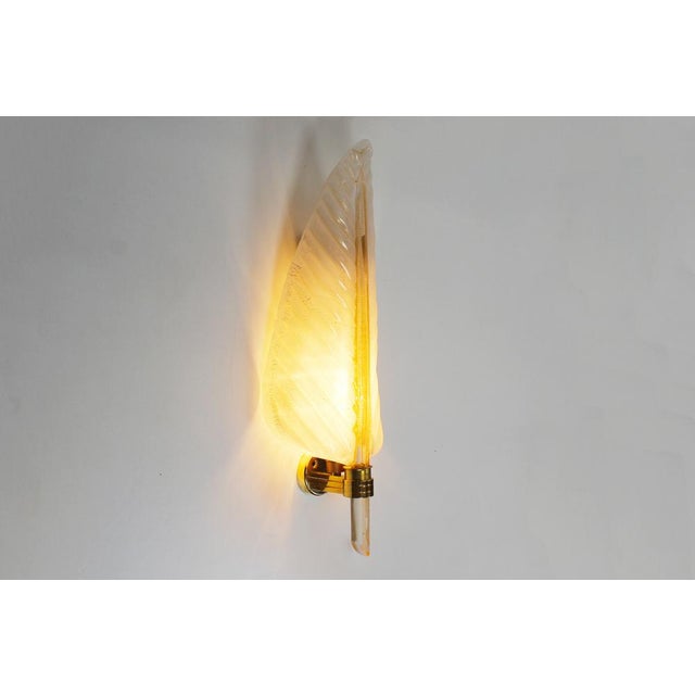 Murano Glass Wall Lamps from Barovier & Toso, 1960s, Set of 2 For Sale - Image 9 of 11