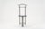 Elegant postmodern valet stand/dressing stool, likely made in Germany or Italy. The valet stand has been polished with...
