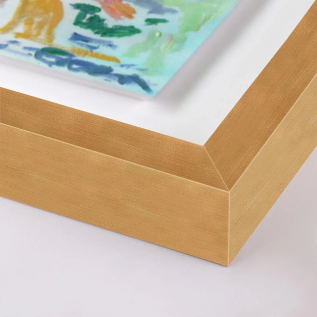 DESCRIPTION: The Thinker by Anne-Louise Ewen in Gold Frame, Medium Art Print SPECIFICATIONS: Type: Giclée Art Print on...