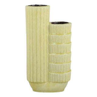 Two-Part Ceramic Vase in Chamotte Clay by Gunnar Nylund for Rörstrand, Sweden For Sale