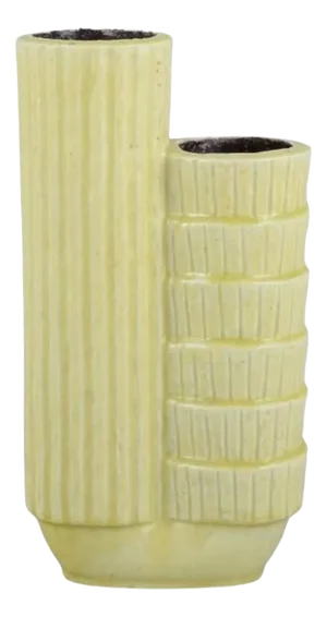 Two-Part Ceramic Vase in Chamotte Clay by Gunnar Nylund for Rörstrand, Sweden
