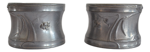 Antique Art Nouveau Napkin Rings from Kaiser Zinn, 1900s, Set of 2