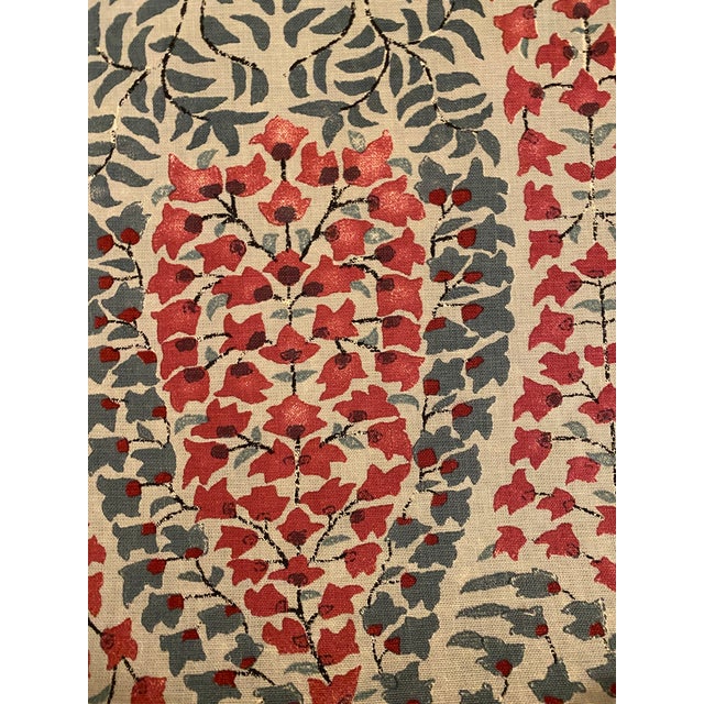 Lisa Fine Textiles Hand Printed Linen Fabric Lahore in Color Way Calico