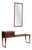 Bench and Mirror in Rosewood by Kai Kristiansen for Aksel Kjersgaard, 1960, Set of 2 For Sale