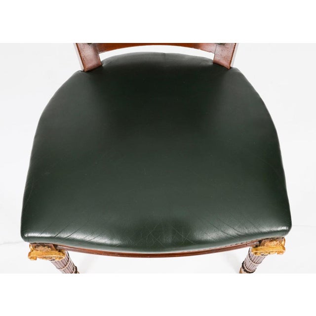 Antique French Mahogany and Giltwood Dining Chairs, 1860s, Set of 14 For Sale - Image 17 of 18