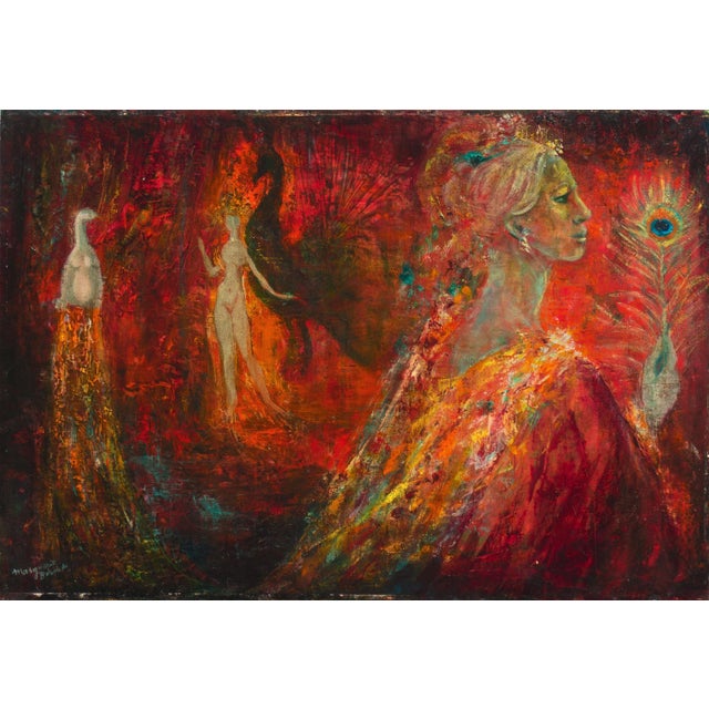 Signed lower left, 'Marguerite Bordet' (French, 1909-2014) and painted circa 1940. Additionally signed, verso, titled, 'La...