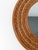 Vintage Riviera Round Mirror in Curved Canes and Rattan Core Braids, Italy, 1970s For Sale - Image 3 of 10