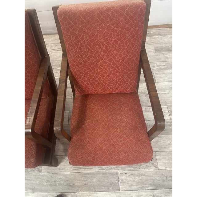 Vintage Art Deco Armchair, 1920s, Set of 2 For Sale - Image 10 of 11