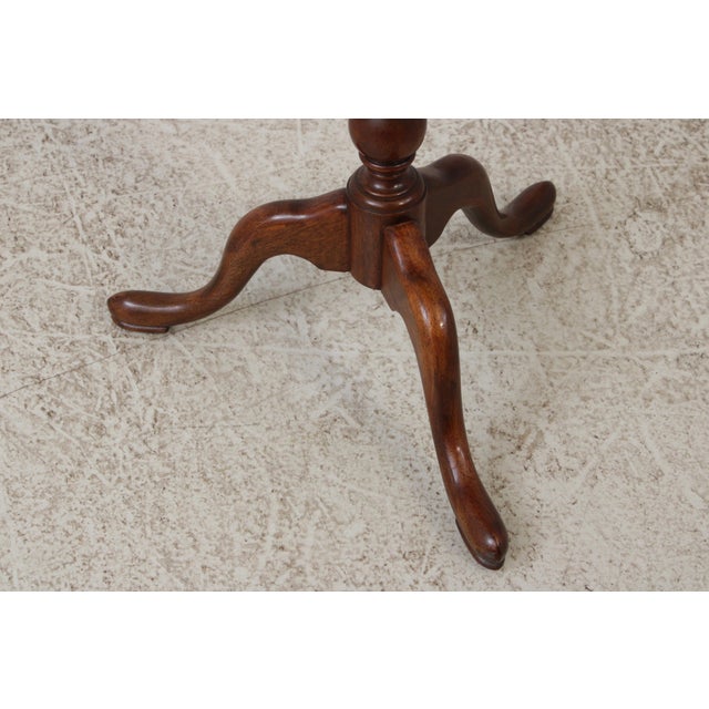 Brown Mahogany Colonial Williamsburg Style Kettle Stand For Sale - Image 8 of 12