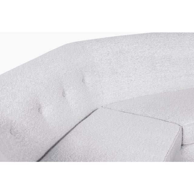 Mid-Century Walnut Sectional Sofa W/ Ottoman by Edward Wormley for Dunbar For Sale - Image 10 of 14