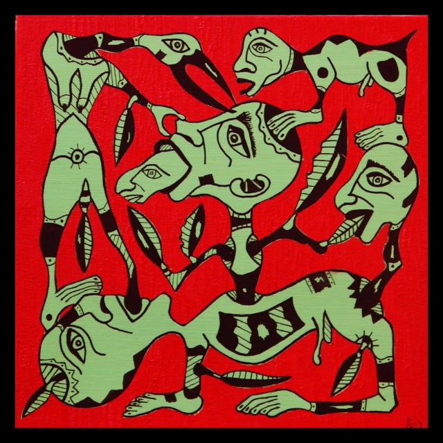 Early 21st Century KEJ, Prédation, 2020, Oil on Canvas For Sale - Image 5 of 5