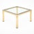 Side table from France in the Modernist style. This piece is made with a brass structure and chrome steel detailing. The...