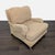 Traditional Crate & Barrel Beige Striped Lounge Chair For Sale - Image 3 of 9