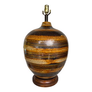 Giant Vintage Mid Century Modern Ball Table Lamp For Sale