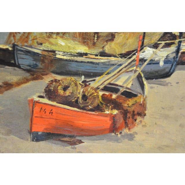 1920s Vincenzo Canino, Seascape and Coastal Village, Naples, 1925, Oil on Canvas For Sale - Image 5 of 16