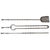 Early Gothic Twisted Steel Fire Irons, Set of 3 For Sale - Image 5 of 5