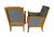 Pair of Consulat Mahogany and Ebonised Wood Bergères, Circa 1800 For Sale - Image 4 of 6