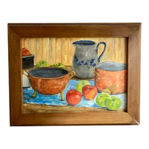 Contemporary Expressionist Still Life Painting by B. Bolger, Framed