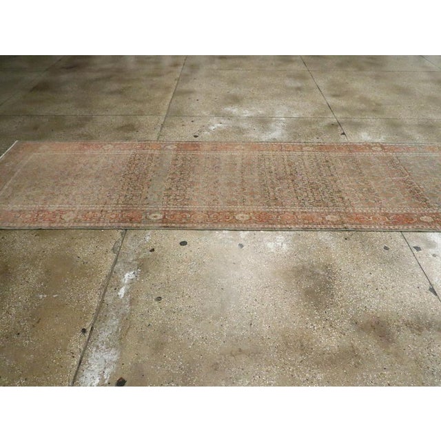 Textile Galerie Shabab Collection Early 20th Century Persian Senneh Malayer Long Runner For Sale - Image 7 of 10