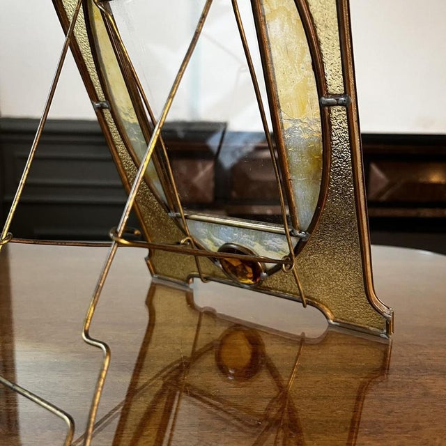 Art Nouveau / Art Deco Photo Holder on Brass Stand, 1910s For Sale - Image 13 of 18
