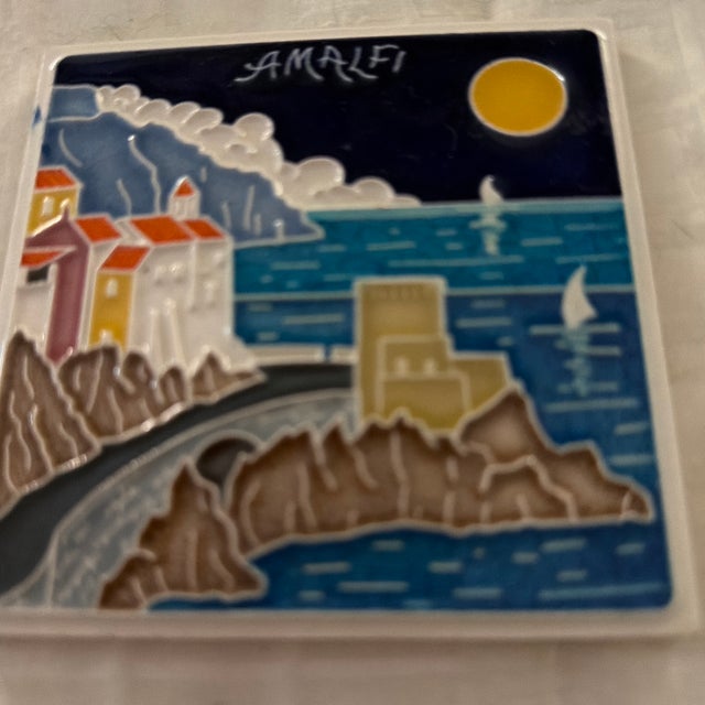 Amalfi Coast Plate For Sale - Image 9 of 11