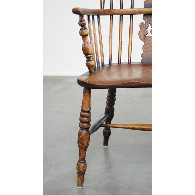 English Highback Windsor Dining Room Chair For Sale - Image 10 of 12
