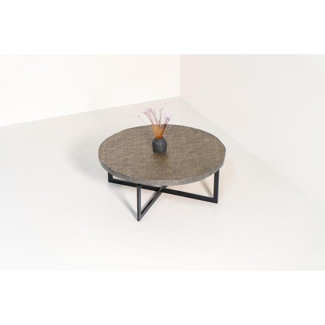 1970s Coffee Table in Norwegian Slate Stone For Sale - Image 5 of 13