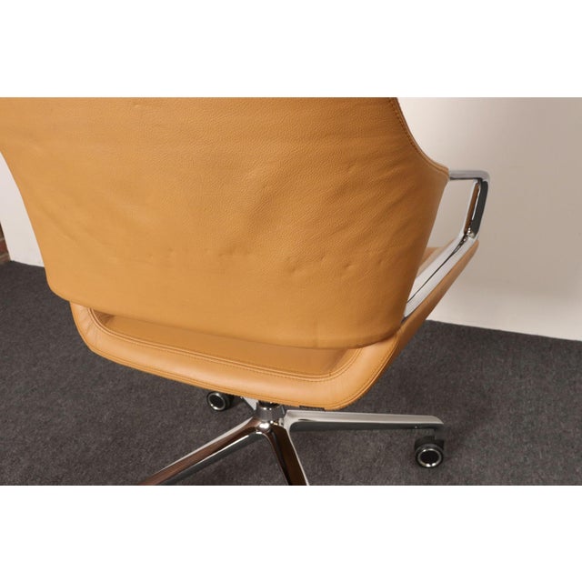 German Leather and Chrome Desk / Conference Chair by Jehs + Laub for Wilkhahn For Sale - Image 16 of 18