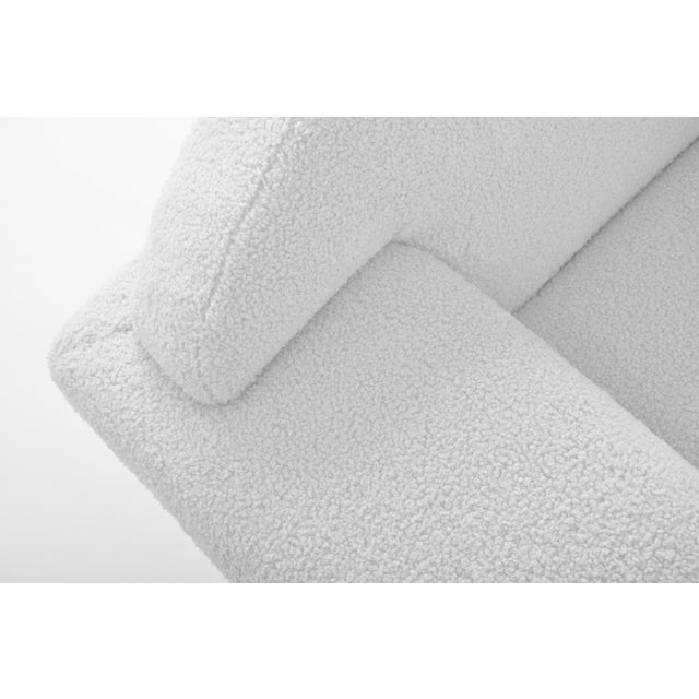 Mid-Century White Teddy Fur Capri Sofa attributed to Johannes Andersen, 1960s For Sale - Image 14 of 18