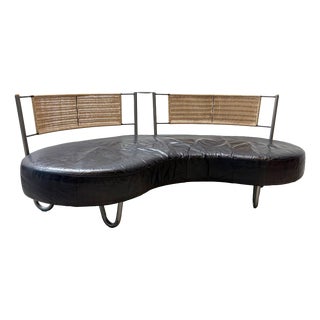 Fantasy Island Leather Sofa by Kurt Beier, 1980s For Sale