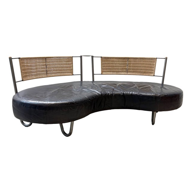 Fantasy Island Leather Sofa by Kurt Beier, 1980s For Sale