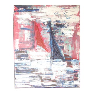 Abstract Sailboat Painting For Sale