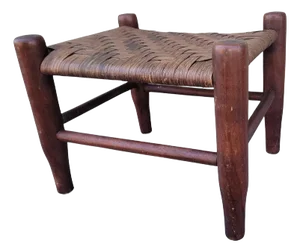 Early 20thc Walnut Foot Stool