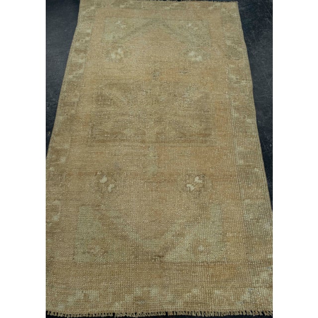 Turkish Mini Rug Oriental Hand Knotted Vintage Rug 1'9" x 3' #16431 For Sale In Houston - Image 6 of 8