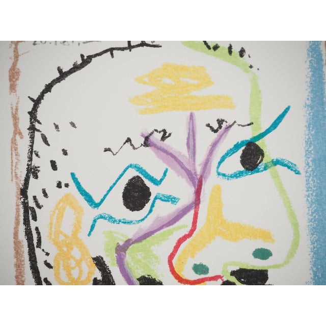 Pablo Picasso, The Taste of Happiness, Portrait with Cigarette, Lithograph For Sale - Image 4 of 6