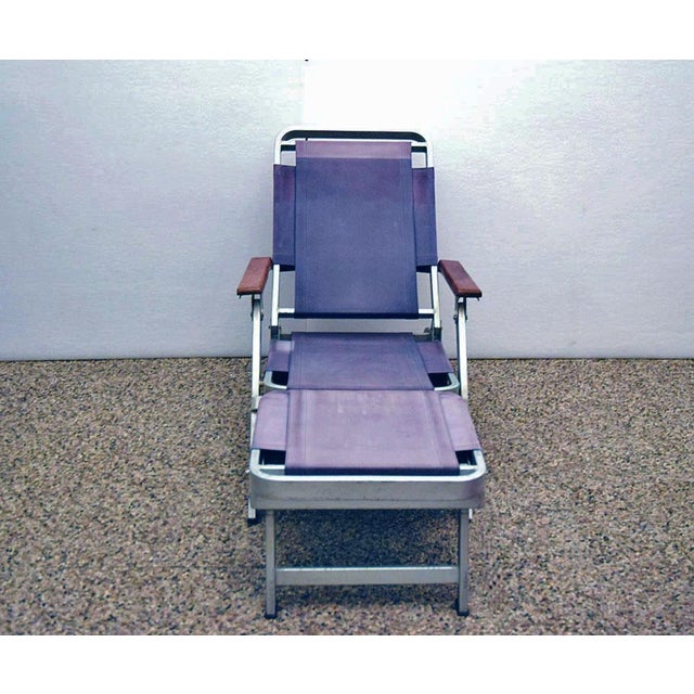 Metal Deck Chair from Transatlantico Michelangelo, 1960s For Sale - Image 7 of 15