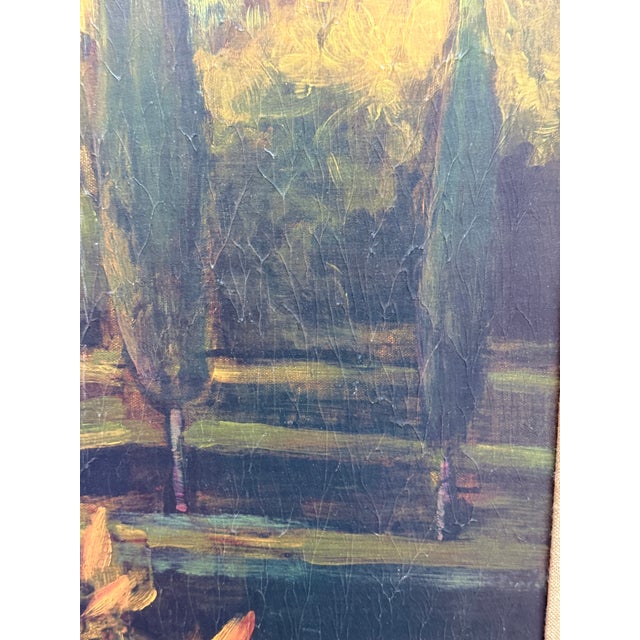 Philip Craig Verona Garden in Tuscany Giclee, Signed For Sale - Image 9 of 12