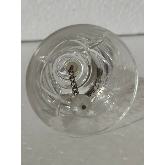 Vintage 1978 Christmas Angel & Stars Crystal Bell For Sale In Orlando - Image 6 of 9