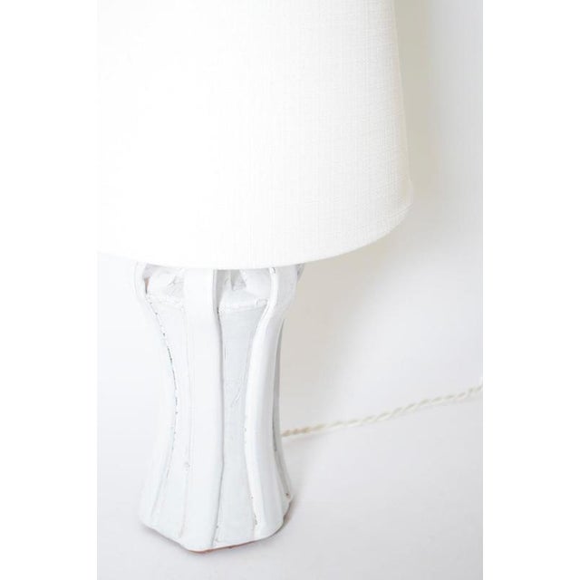 Kasaï Henry White Ceramic Lamp by Barracuda Interiors For Sale - Image 5 of 6