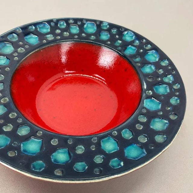 Colorful Fat Lava Dots Ceramic Bowl from Dümler and Breiden Germany, 1970s For Sale - Image 12 of 16