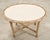 Tan Pair of Danny Ho Fong Organic Modern Rattan Marble Tables For Sale - Image 8 of 18